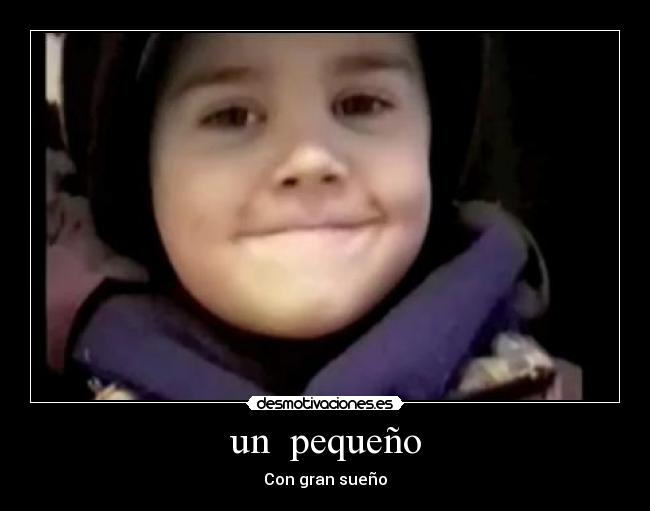 un pequeño - Con gran sueño