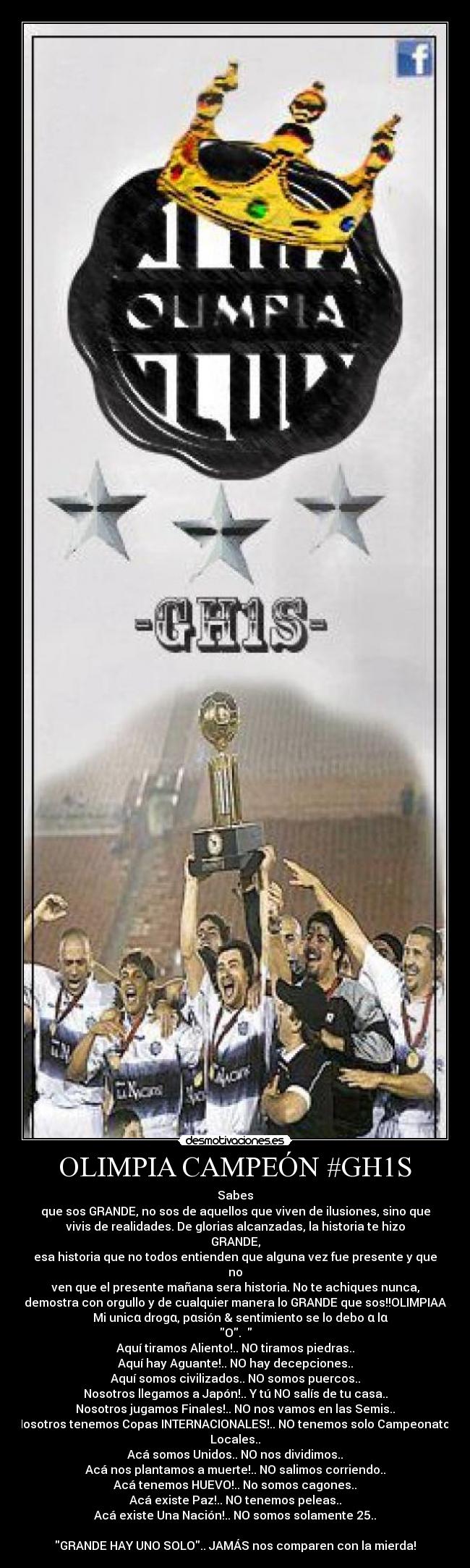 OLIMPIA CAMPEÓN #GH1S - 