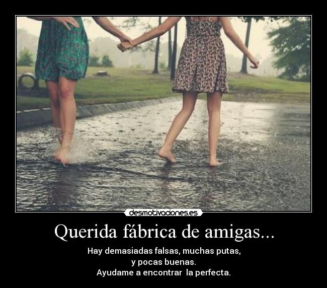 Querida fábrica de amigas... - 