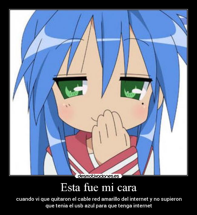 carteles lucky star konata echos reales internet padres desmotivaciones