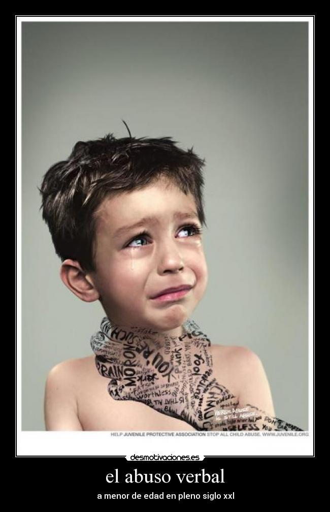 el abuso verbal - a menor de edad en pleno siglo xxl