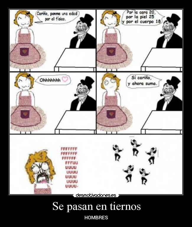 Se pasan en tiernos -