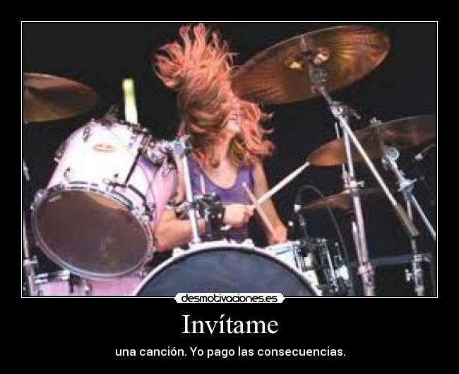 Invítame - una canción. Yo pago las consecuencias.
