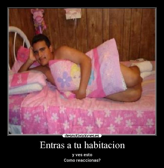 Entras a tu habitacion - y ves esto
Como reaccionas?
