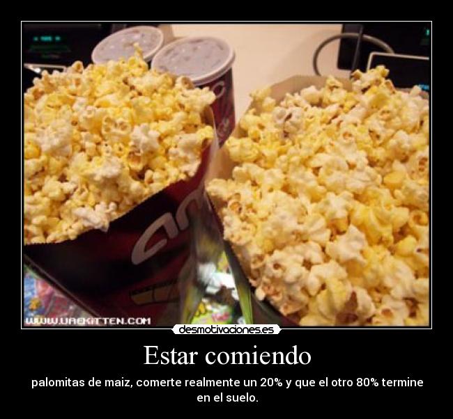 Estar comiendo - 