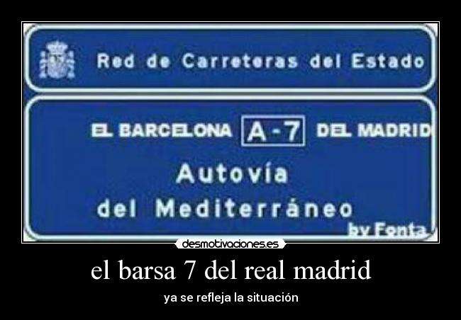 el barsa 7 del real madrid -