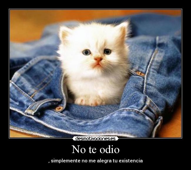 No te odio - 