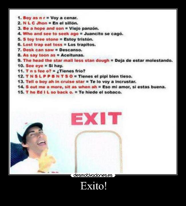 Exito! -