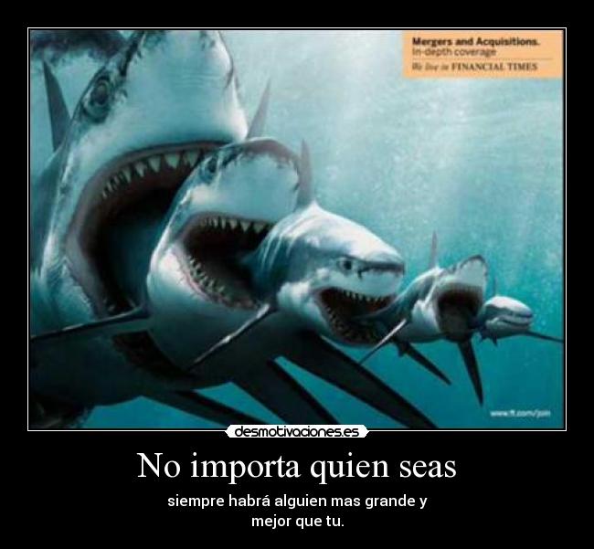 No importa quien seas -