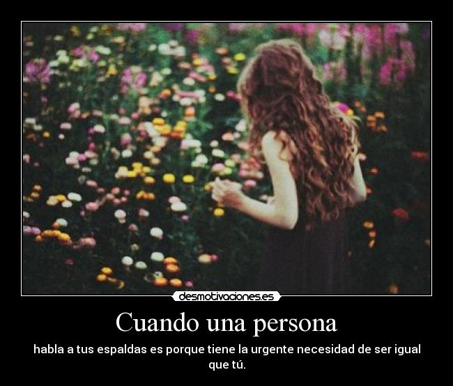 Cuando una persona - 