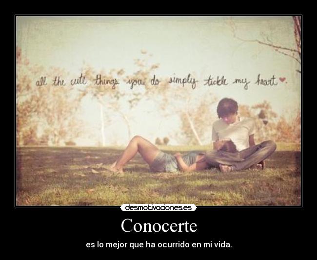 Conocerte -