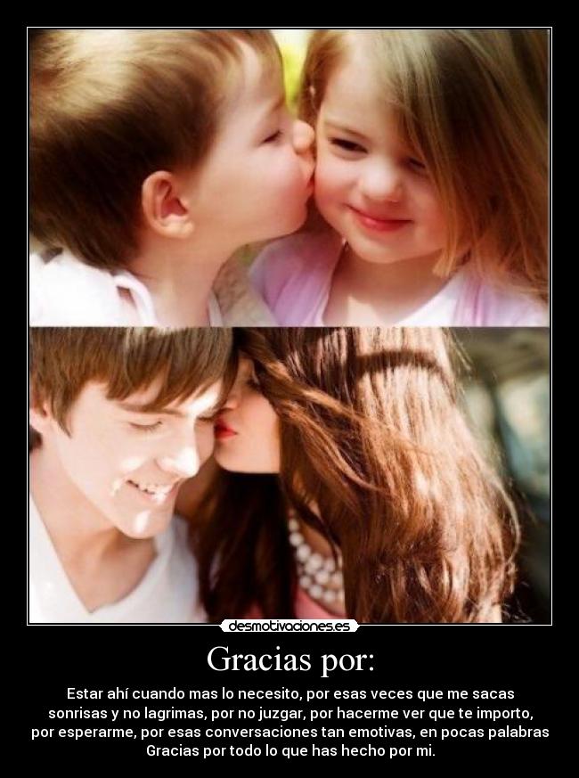 Gracias por: -