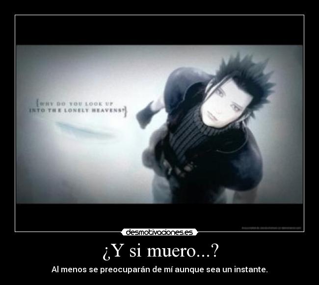 ¿Y si muero...? -