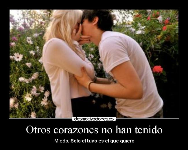 Otros corazones no han tenido -