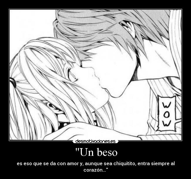 Un beso -