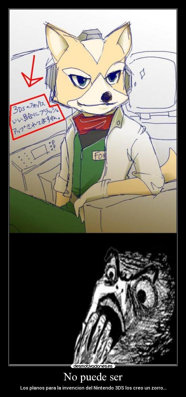 No puede ser - Los planos para la invencion del Nintendo 3DS los creo un zorro...