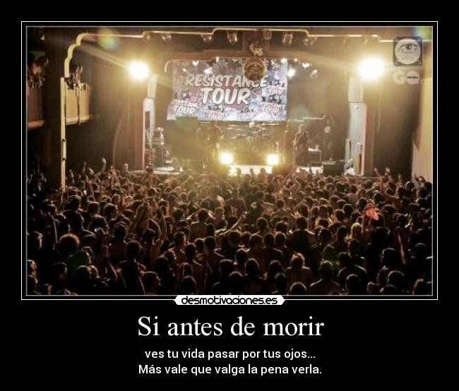 Si antes de morir -
