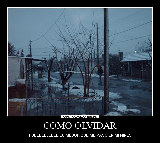 COMO OLVIDAR -