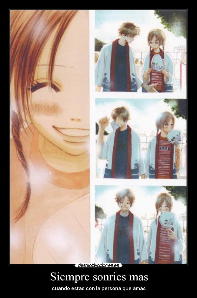 Siempre sonries mas - cuando estas con la persona que amas