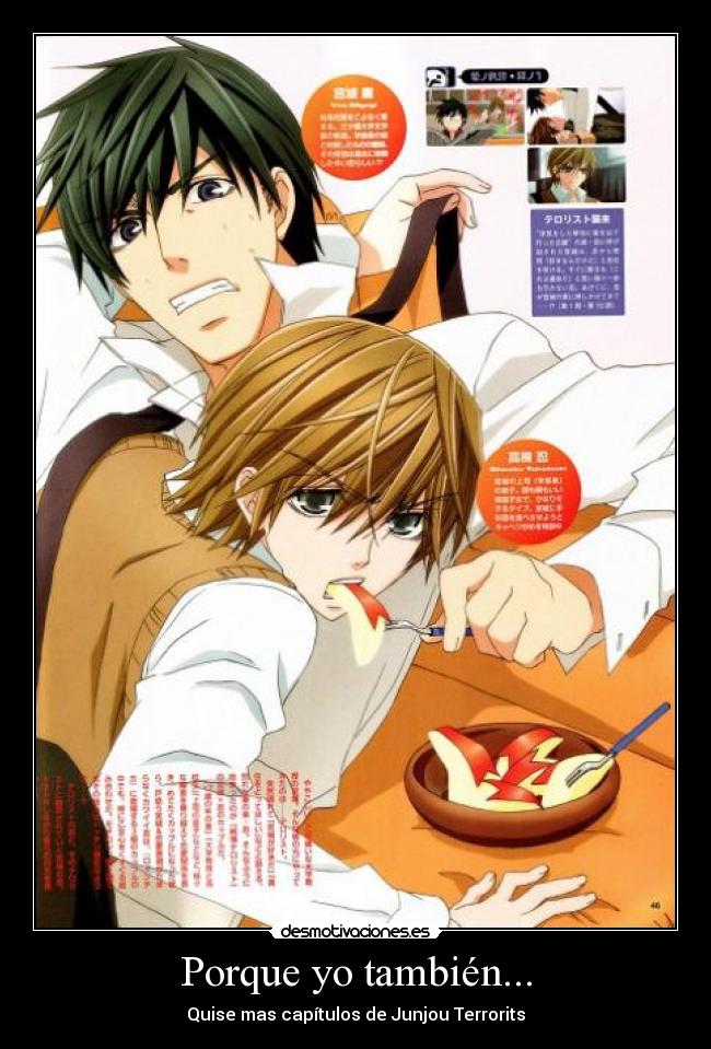 Porque yo también... -