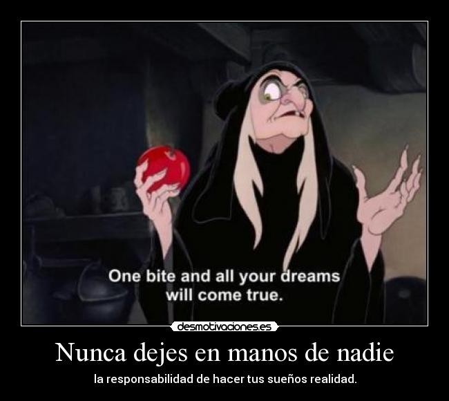 Nunca dejes en manos de nadie - 