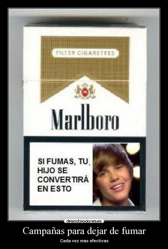 carteles efectivo campana fumar justin bieber desmotivaciones