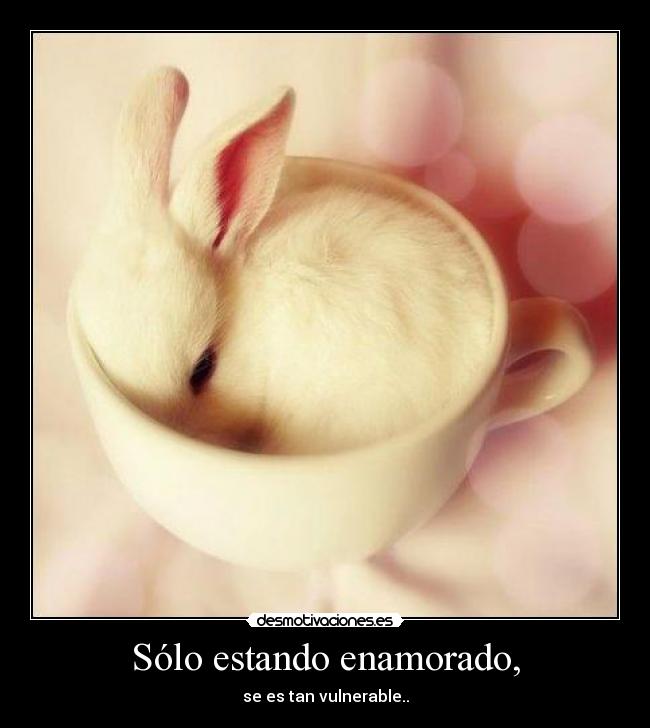 Sólo estando enamorado, -