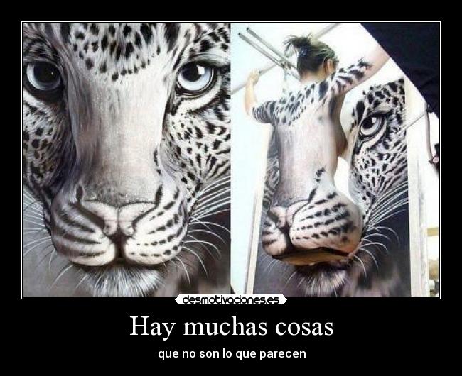 Hay muchas cosas - que no son lo que parecen