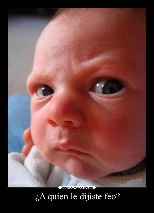 ¿A quien le dijiste feo? -
