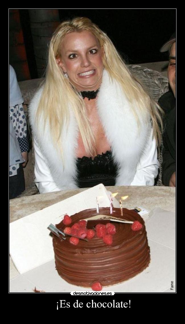 ¡Es de chocolate! -