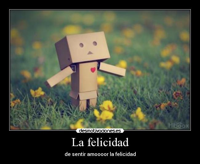 La felicidad - de sentir amoooor la felicidad