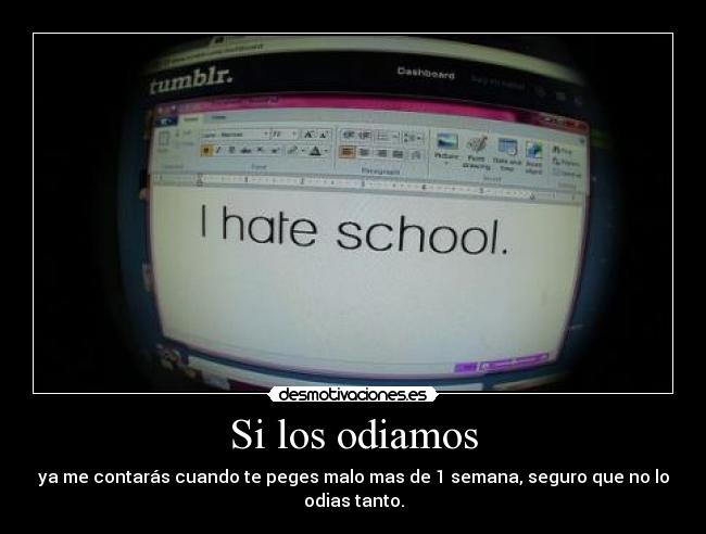 carteles school desmotivaciones