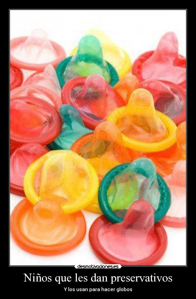 Niños que les dan preservativos - Y los usan para hacer globos