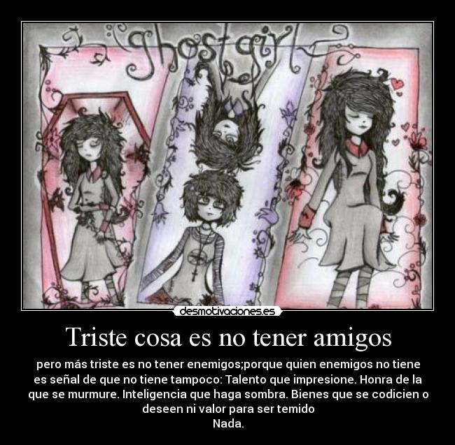 carteles amigos charlotte usher ghost girl desmotivaciones