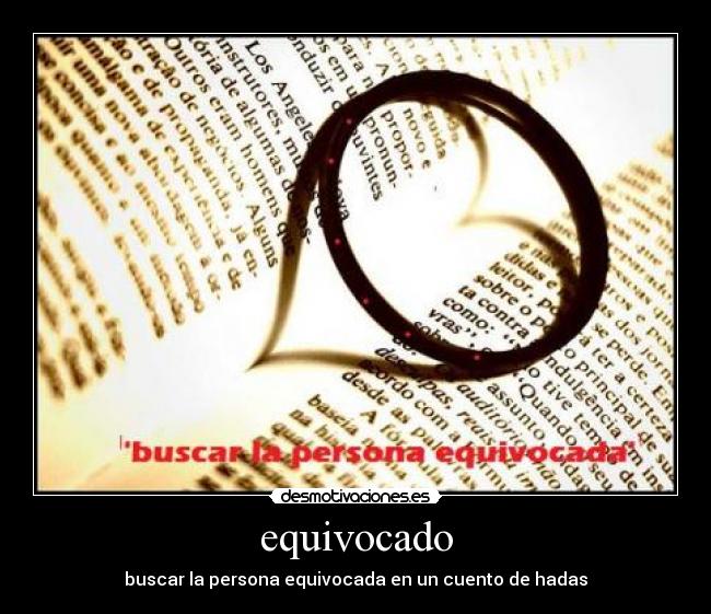 equivocado - buscar la persona equivocada en un cuento de hadas