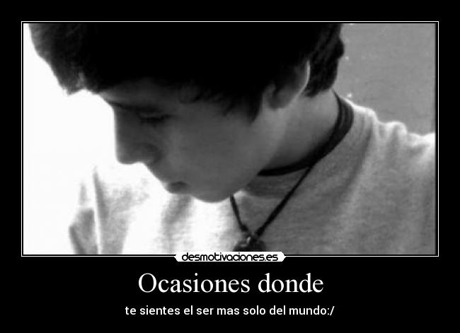 Ocasiones donde -