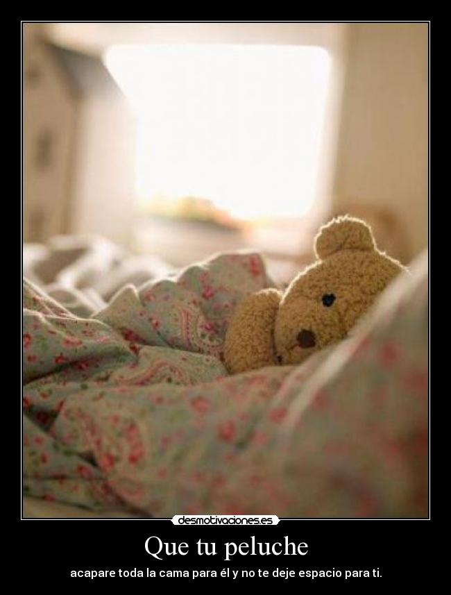 Que tu peluche -