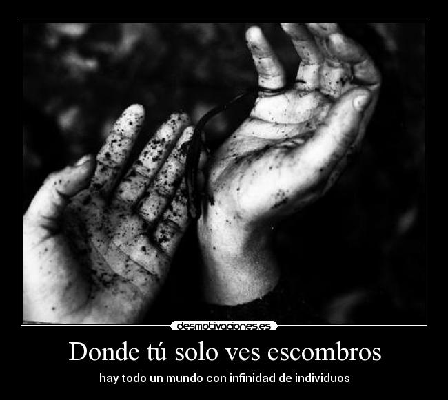 Donde tú solo ves escombros - 