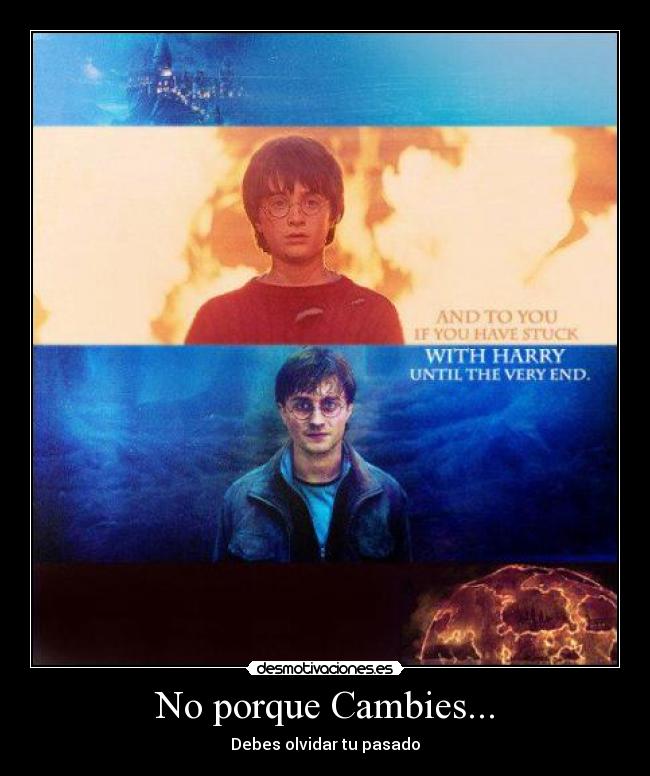 carteles harry potter por siempre superacion volver los comienzos desmotivaciones