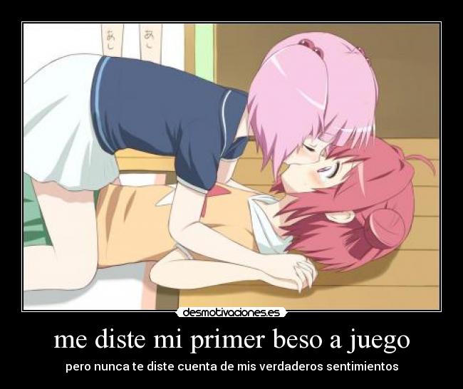 me diste mi primer beso a juego -