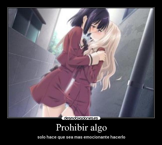 carteles anime yuri desmotivaciones
