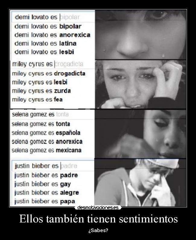 Ellos también tienen sentimientos - ¿Sabes?