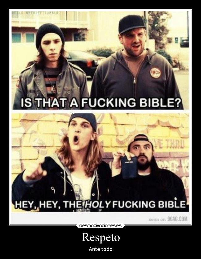carteles holy fucking bible desmotivaciones