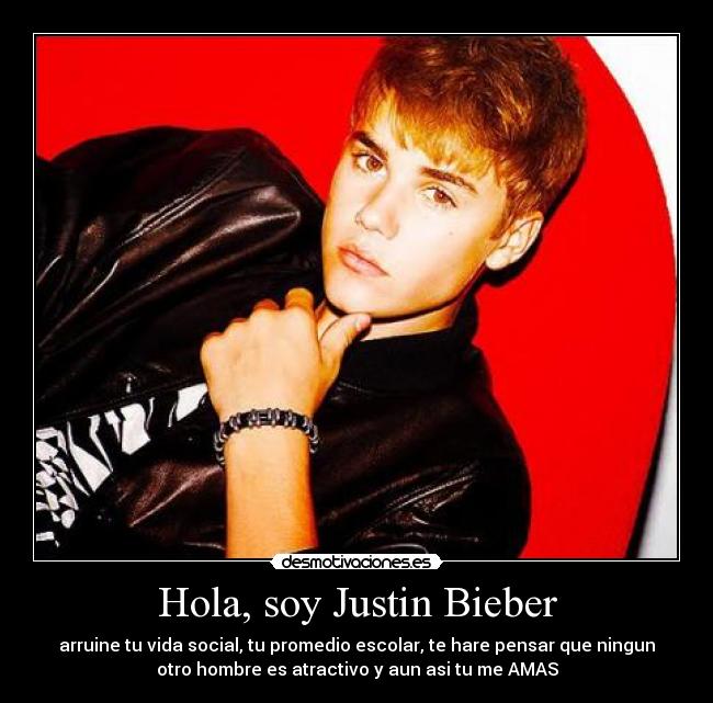 carteles bieber love desmotivaciones