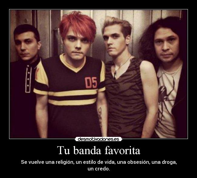 carteles banda favotita vuele mcr musica desmotivaciones