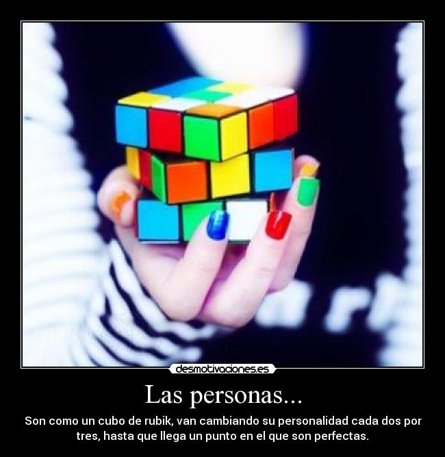 Las personas... -