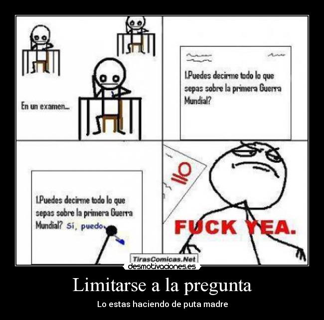 Limitarse a la pregunta - 