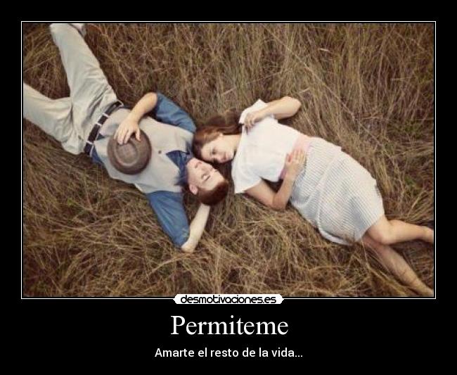 Permiteme - Amarte el resto de la vida...