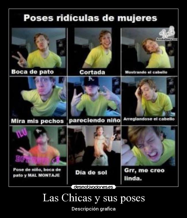 Las Chicas y sus poses - Descripción grafica