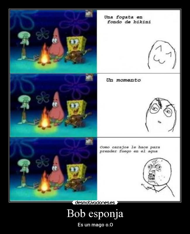 carteles dibujos bob esponja desmotivaciones